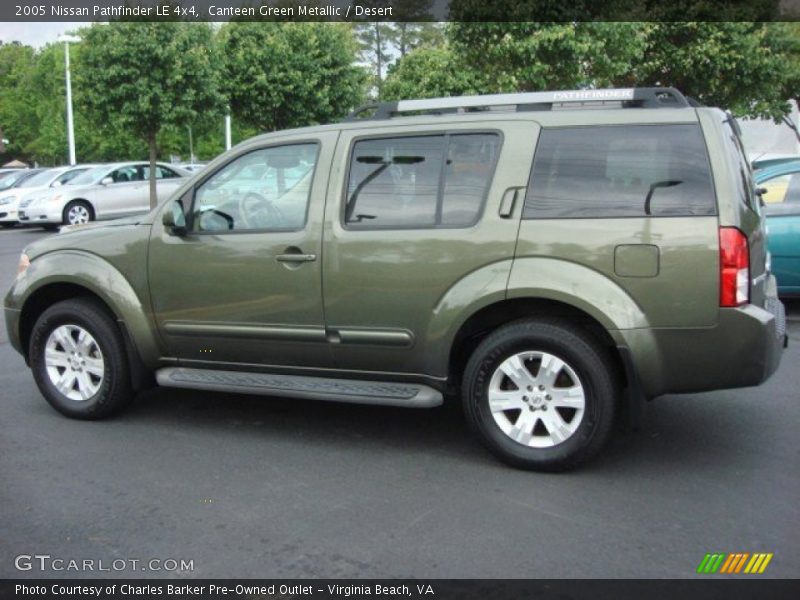 Canteen Green Metallic / Desert 2005 Nissan Pathfinder LE 4x4