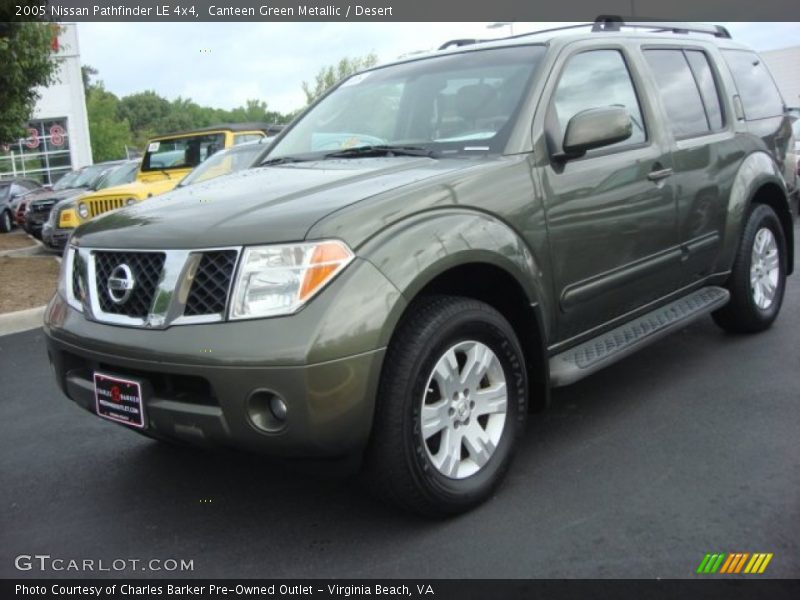 Canteen Green Metallic / Desert 2005 Nissan Pathfinder LE 4x4