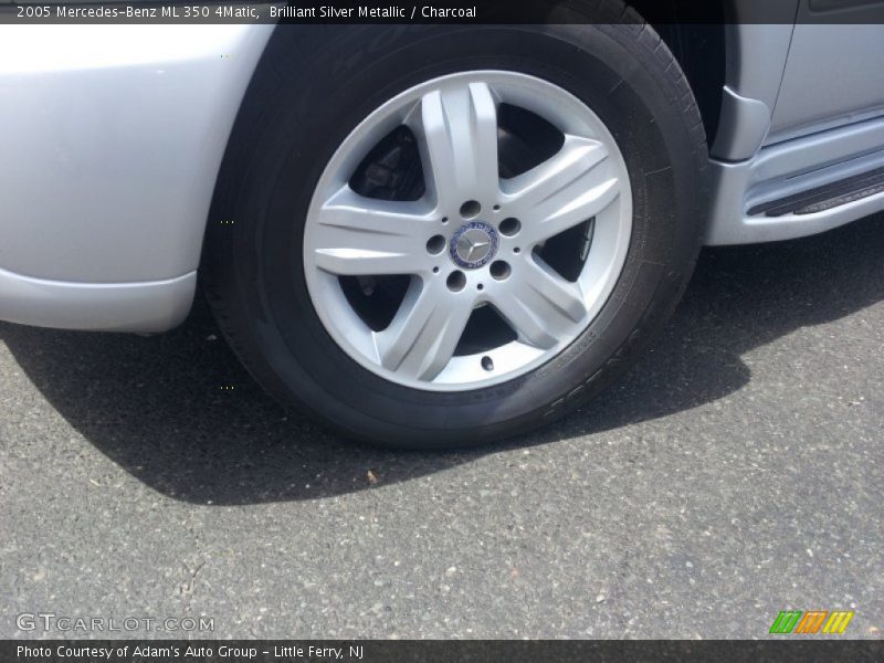 Brilliant Silver Metallic / Charcoal 2005 Mercedes-Benz ML 350 4Matic
