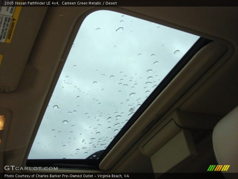 Canteen Green Metallic / Desert 2005 Nissan Pathfinder LE 4x4