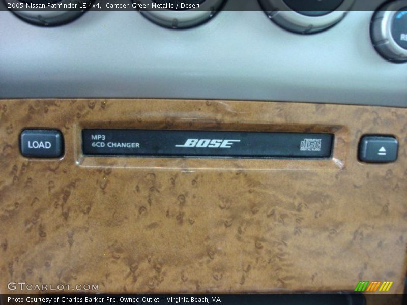 Canteen Green Metallic / Desert 2005 Nissan Pathfinder LE 4x4