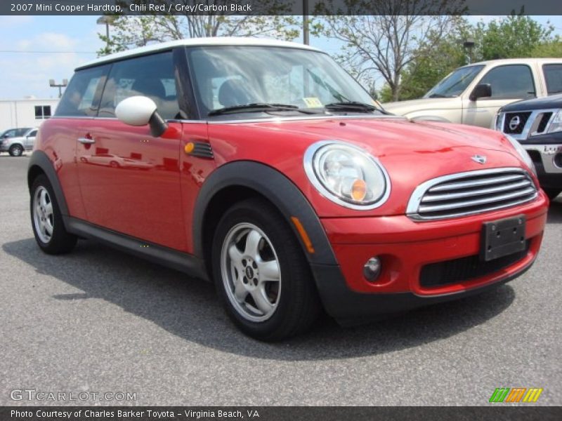Chili Red / Grey/Carbon Black 2007 Mini Cooper Hardtop