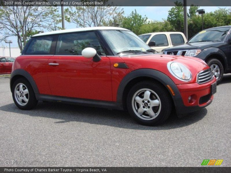 Chili Red / Grey/Carbon Black 2007 Mini Cooper Hardtop