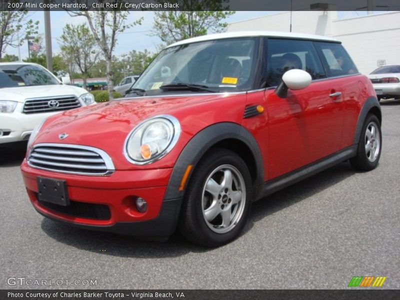 Chili Red / Grey/Carbon Black 2007 Mini Cooper Hardtop