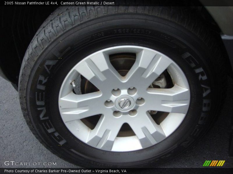 Canteen Green Metallic / Desert 2005 Nissan Pathfinder LE 4x4