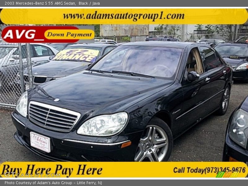 Black / Java 2003 Mercedes-Benz S 55 AMG Sedan