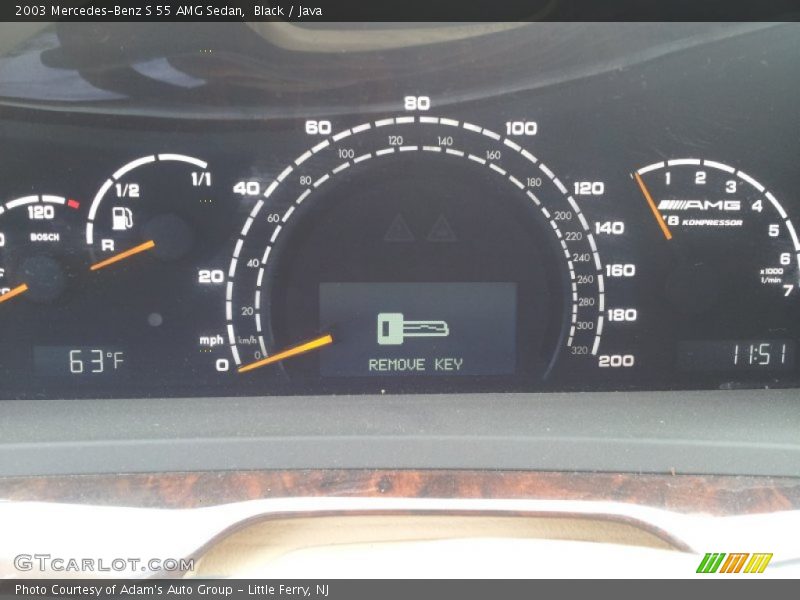 Black / Java 2003 Mercedes-Benz S 55 AMG Sedan