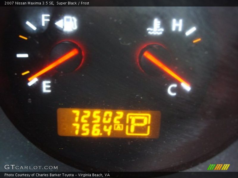 Super Black / Frost 2007 Nissan Maxima 3.5 SE