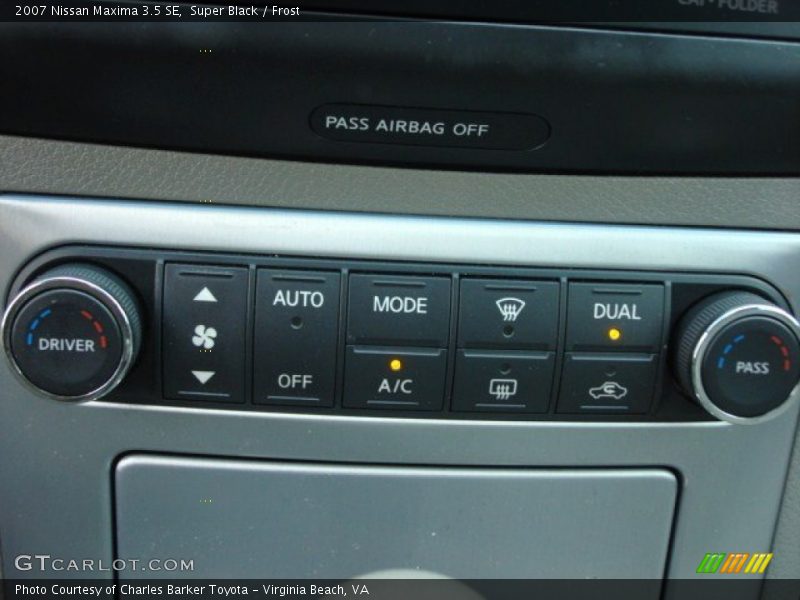 Super Black / Frost 2007 Nissan Maxima 3.5 SE