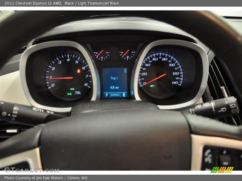 Black / Light Titanium/Jet Black 2011 Chevrolet Equinox LS AWD