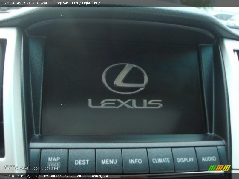 Tungsten Pearl / Light Gray 2009 Lexus RX 350 AWD