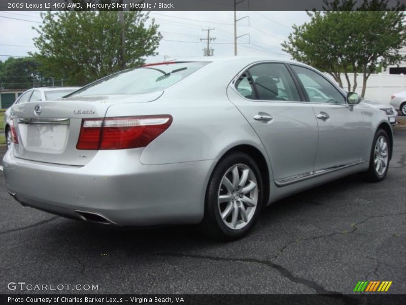 Mercury Silver Metallic / Black 2009 Lexus LS 460 AWD