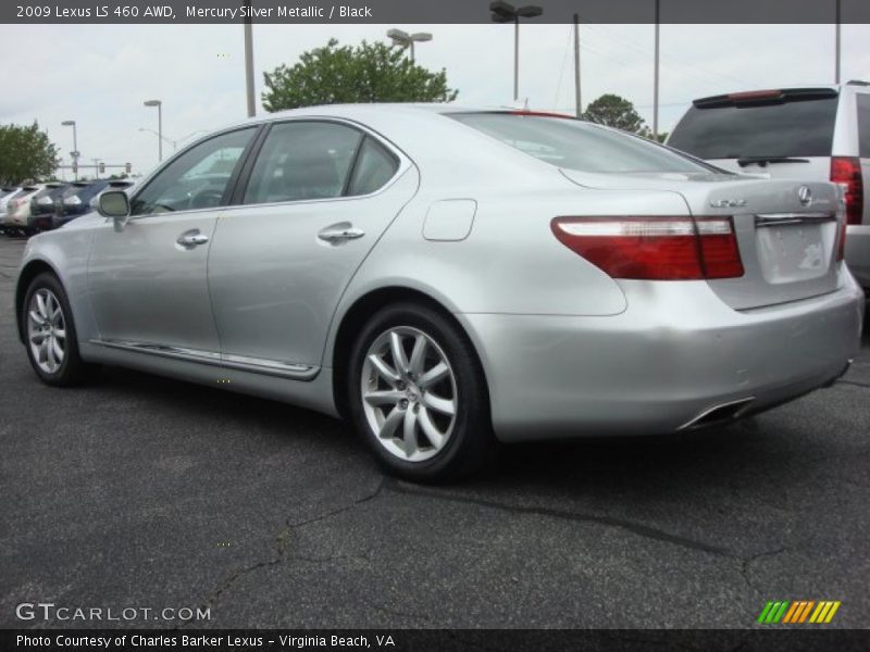 Mercury Silver Metallic / Black 2009 Lexus LS 460 AWD