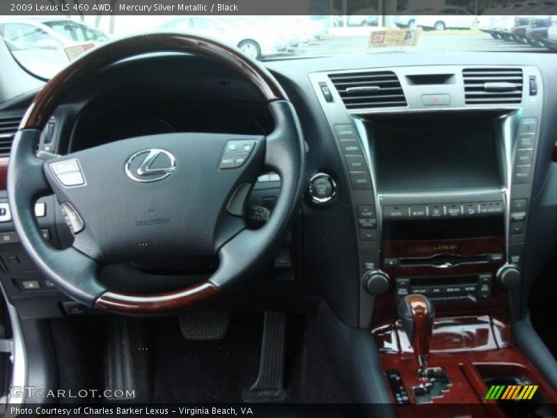 Mercury Silver Metallic / Black 2009 Lexus LS 460 AWD