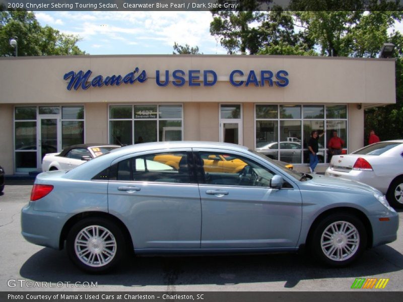 Clearwater Blue Pearl / Dark Slate Gray 2009 Chrysler Sebring Touring Sedan