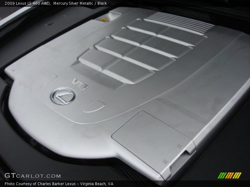 Mercury Silver Metallic / Black 2009 Lexus LS 460 AWD