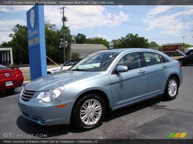 Clearwater Blue Pearl / Dark Slate Gray 2009 Chrysler Sebring Touring Sedan