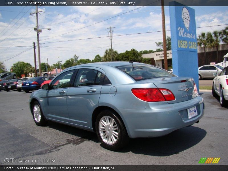 Clearwater Blue Pearl / Dark Slate Gray 2009 Chrysler Sebring Touring Sedan