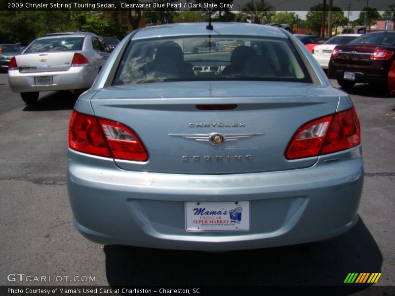 Clearwater Blue Pearl / Dark Slate Gray 2009 Chrysler Sebring Touring Sedan