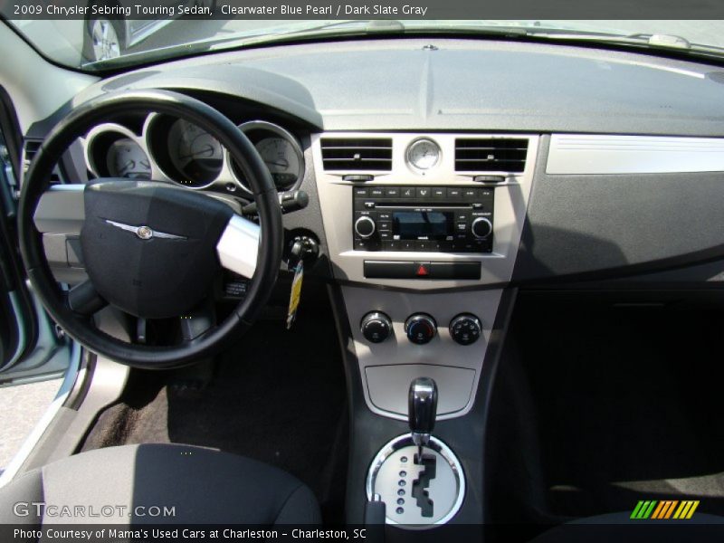 Clearwater Blue Pearl / Dark Slate Gray 2009 Chrysler Sebring Touring Sedan