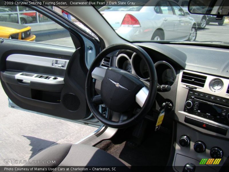 Clearwater Blue Pearl / Dark Slate Gray 2009 Chrysler Sebring Touring Sedan