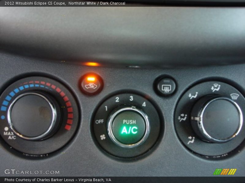 Northstar White / Dark Charcoal 2012 Mitsubishi Eclipse GS Coupe