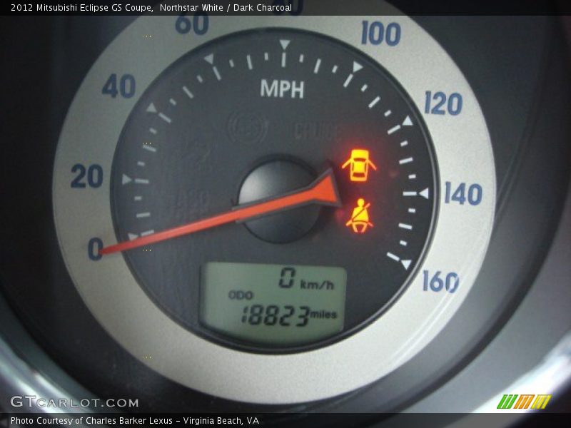 Northstar White / Dark Charcoal 2012 Mitsubishi Eclipse GS Coupe