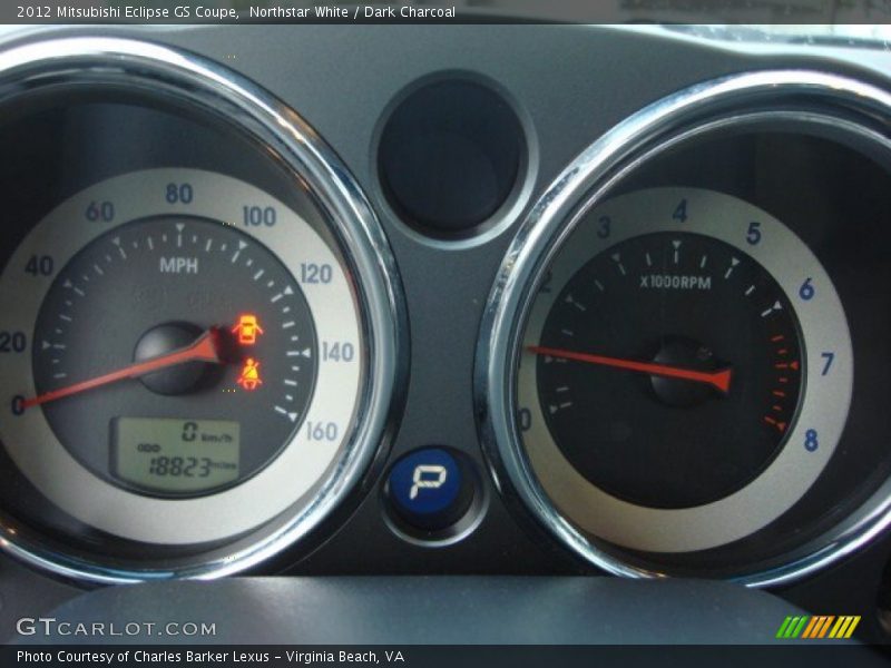Northstar White / Dark Charcoal 2012 Mitsubishi Eclipse GS Coupe