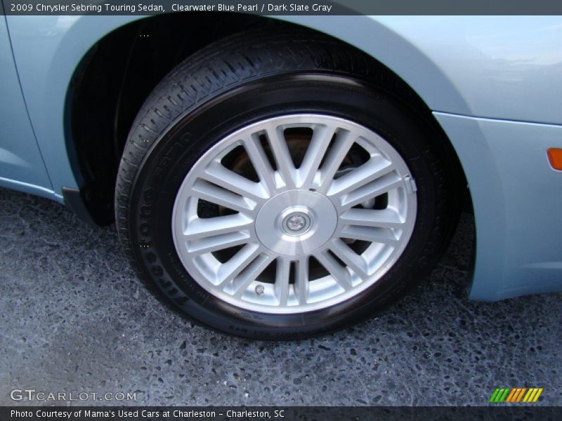 Clearwater Blue Pearl / Dark Slate Gray 2009 Chrysler Sebring Touring Sedan