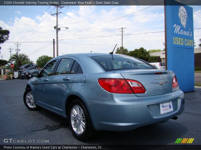 Clearwater Blue Pearl / Dark Slate Gray 2009 Chrysler Sebring Touring Sedan