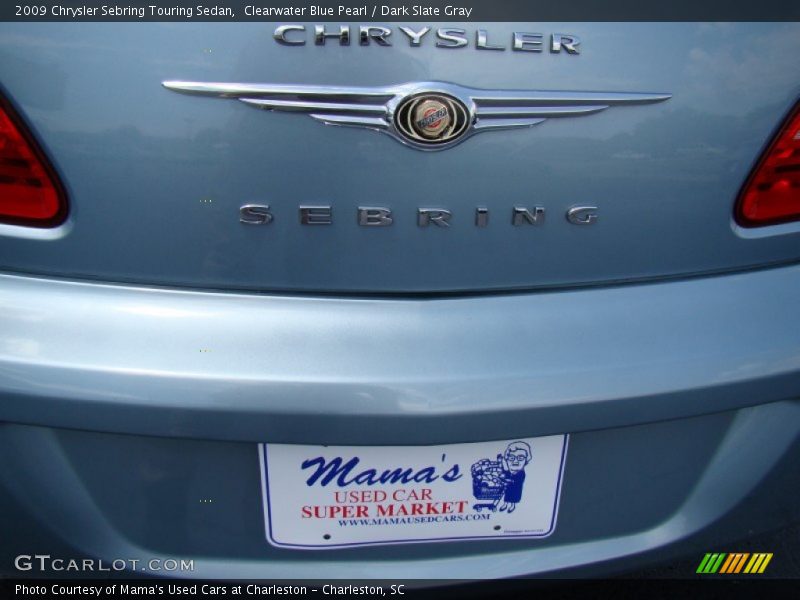 Clearwater Blue Pearl / Dark Slate Gray 2009 Chrysler Sebring Touring Sedan