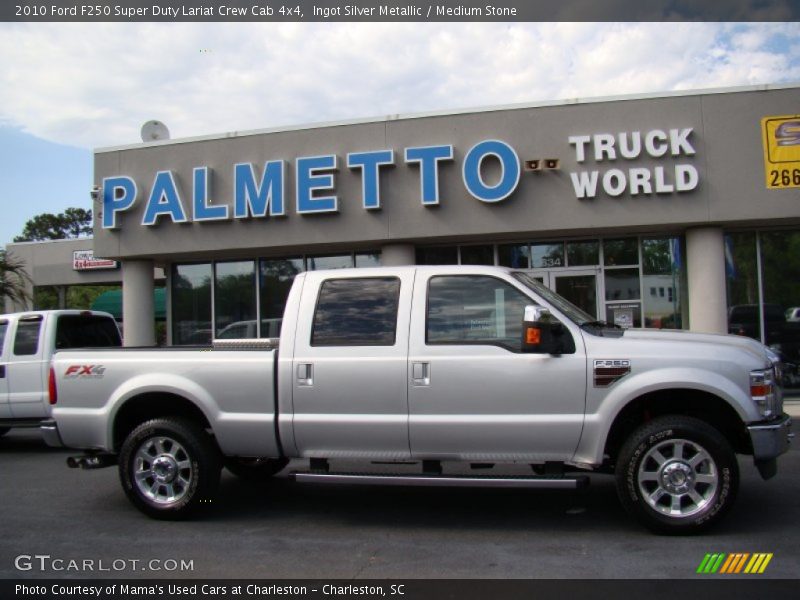Ingot Silver Metallic / Medium Stone 2010 Ford F250 Super Duty Lariat Crew Cab 4x4