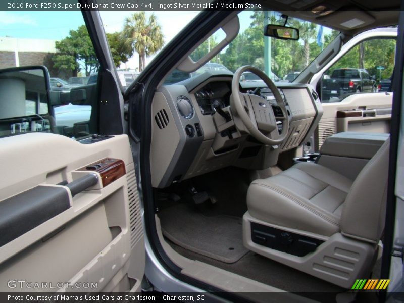 Ingot Silver Metallic / Medium Stone 2010 Ford F250 Super Duty Lariat Crew Cab 4x4