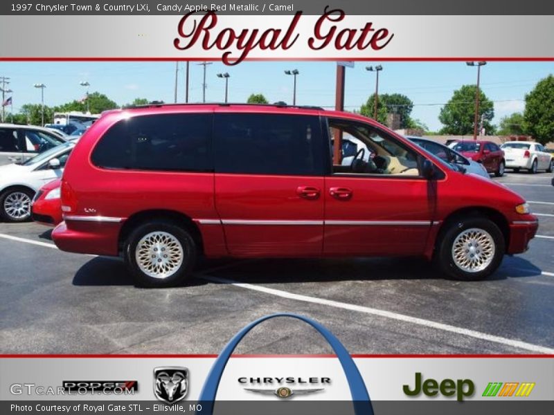 Candy Apple Red Metallic / Camel 1997 Chrysler Town & Country LXi
