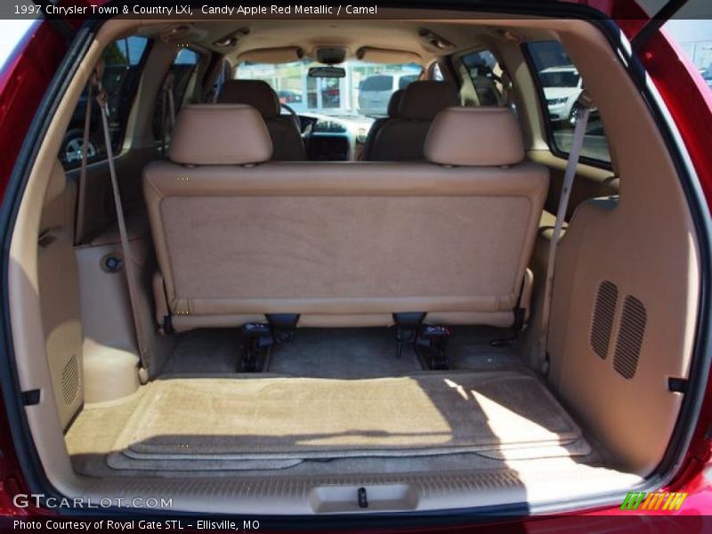 Candy Apple Red Metallic / Camel 1997 Chrysler Town & Country LXi