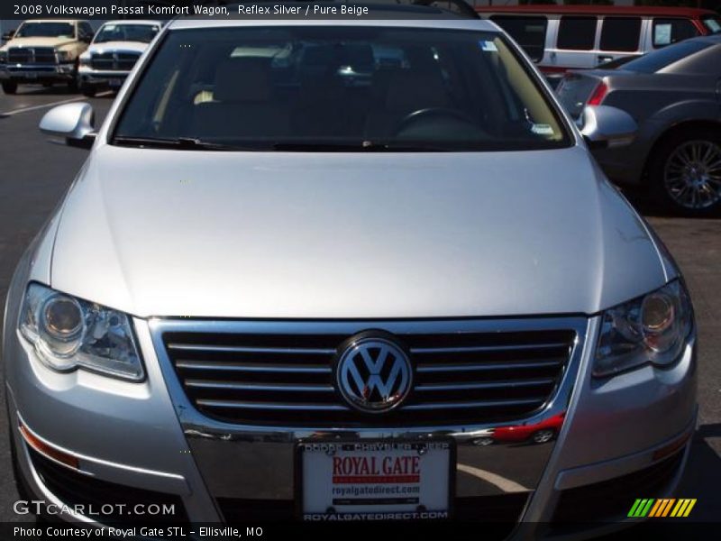 Reflex Silver / Pure Beige 2008 Volkswagen Passat Komfort Wagon