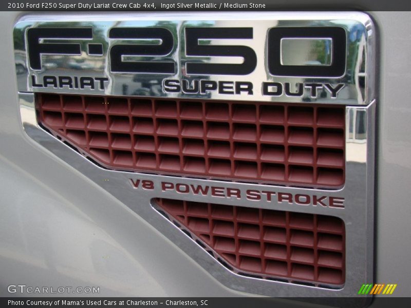 Ingot Silver Metallic / Medium Stone 2010 Ford F250 Super Duty Lariat Crew Cab 4x4