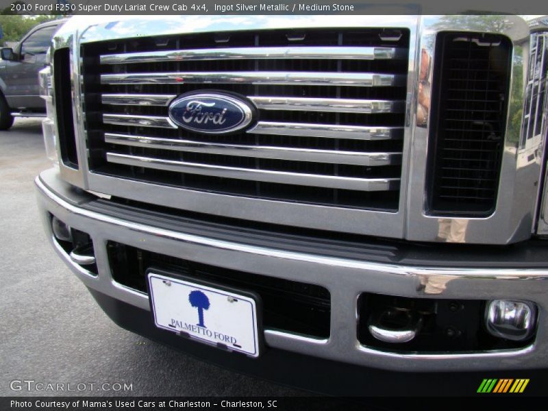 Ingot Silver Metallic / Medium Stone 2010 Ford F250 Super Duty Lariat Crew Cab 4x4