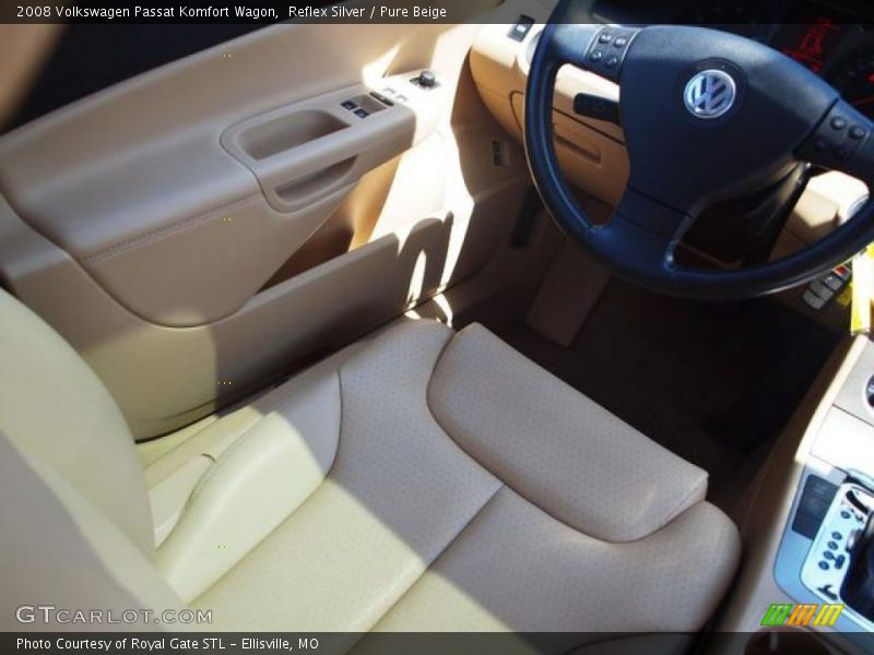 Reflex Silver / Pure Beige 2008 Volkswagen Passat Komfort Wagon