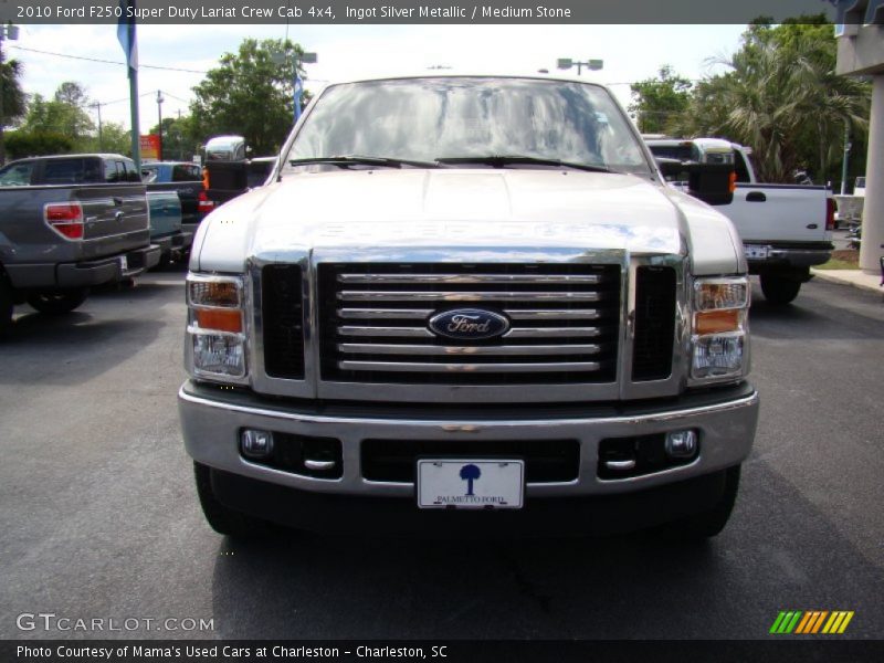 Ingot Silver Metallic / Medium Stone 2010 Ford F250 Super Duty Lariat Crew Cab 4x4