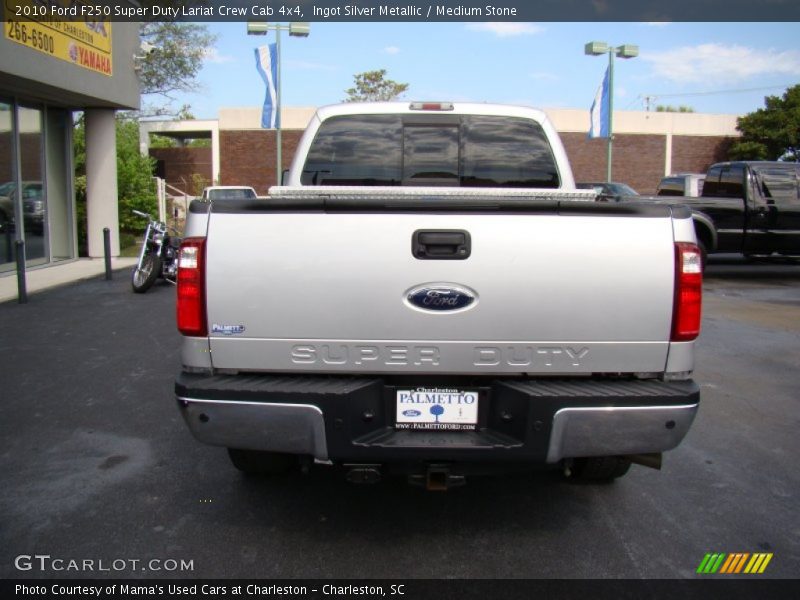 Ingot Silver Metallic / Medium Stone 2010 Ford F250 Super Duty Lariat Crew Cab 4x4