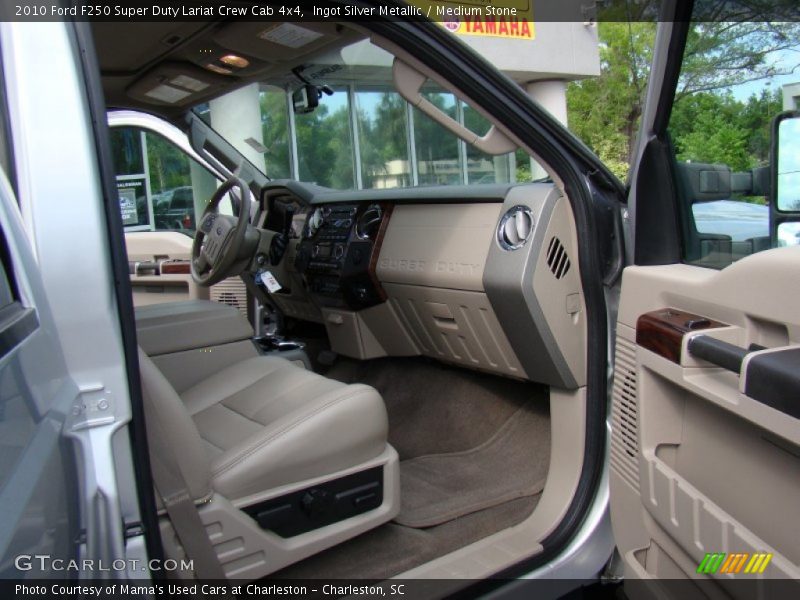 Ingot Silver Metallic / Medium Stone 2010 Ford F250 Super Duty Lariat Crew Cab 4x4