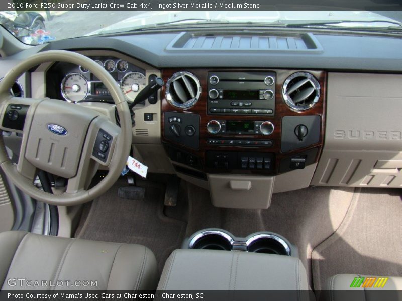 Ingot Silver Metallic / Medium Stone 2010 Ford F250 Super Duty Lariat Crew Cab 4x4
