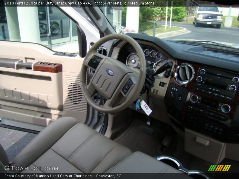 Ingot Silver Metallic / Medium Stone 2010 Ford F250 Super Duty Lariat Crew Cab 4x4