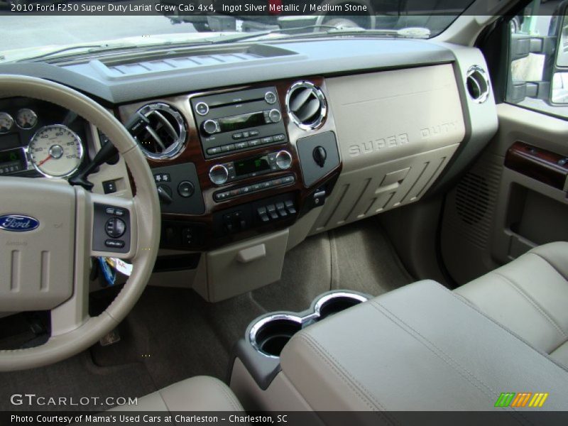 Ingot Silver Metallic / Medium Stone 2010 Ford F250 Super Duty Lariat Crew Cab 4x4