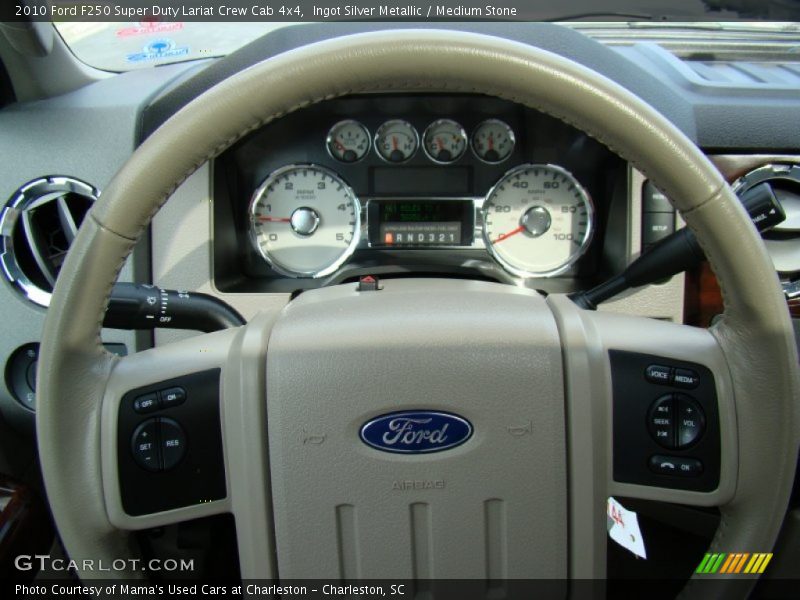 Ingot Silver Metallic / Medium Stone 2010 Ford F250 Super Duty Lariat Crew Cab 4x4