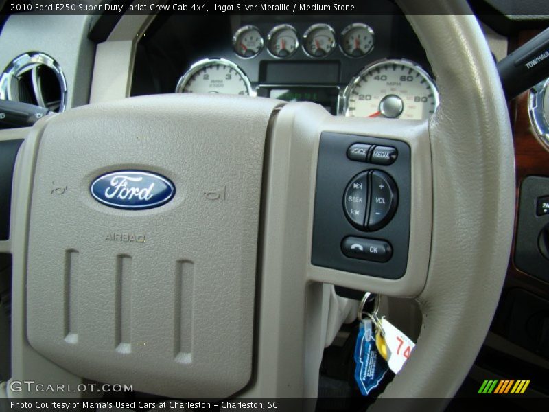 Ingot Silver Metallic / Medium Stone 2010 Ford F250 Super Duty Lariat Crew Cab 4x4