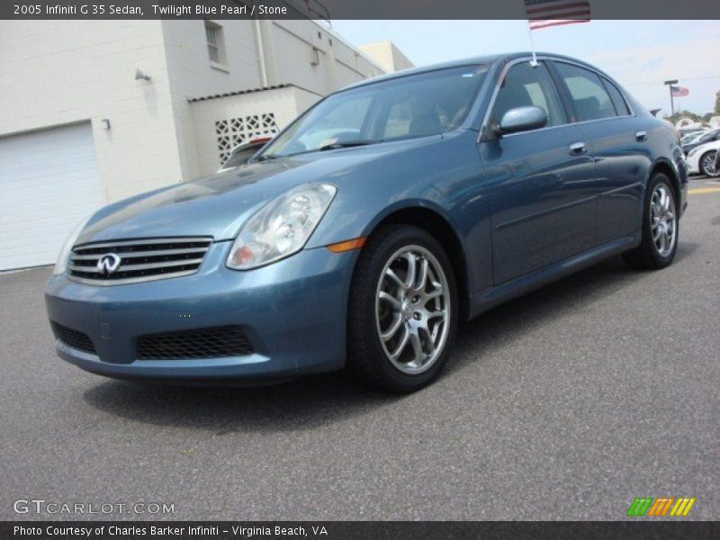 Twilight Blue Pearl / Stone 2005 Infiniti G 35 Sedan