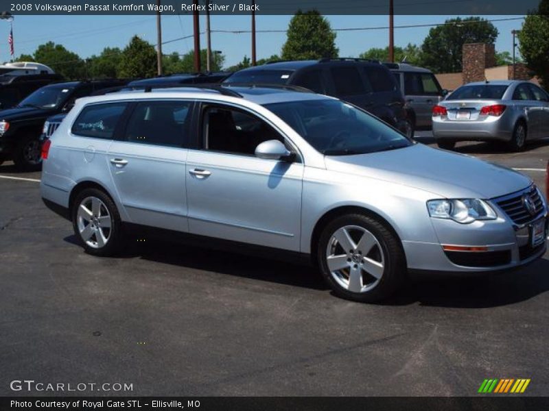 Reflex Silver / Black 2008 Volkswagen Passat Komfort Wagon