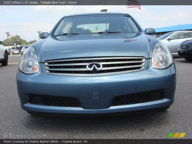 Twilight Blue Pearl / Stone 2005 Infiniti G 35 Sedan